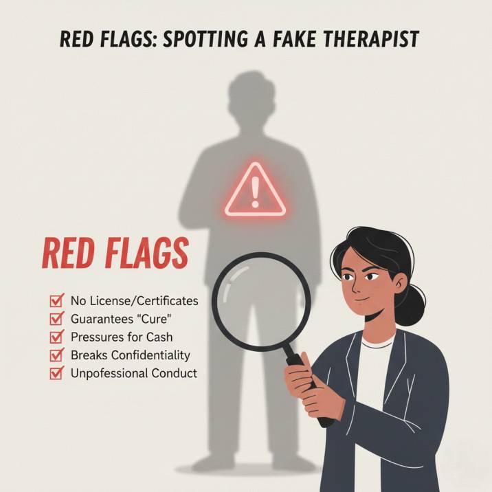 Red Flags Spotting a Fake Therapist